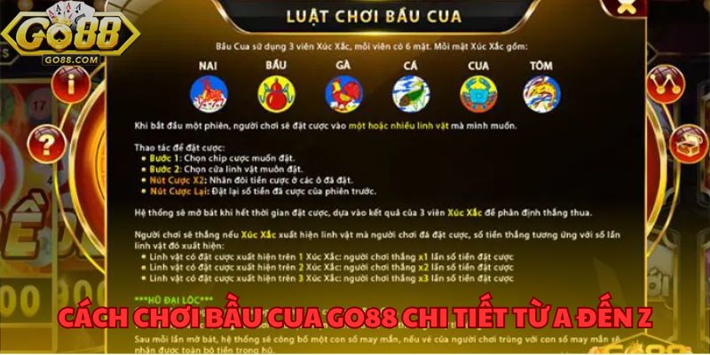 Cách chơi bầu cua GO88 chi tiết từ a đến z