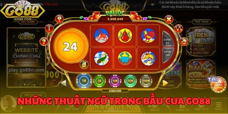 Những thuật ngữ quan trọng trong trò chơi bầu cua GO88