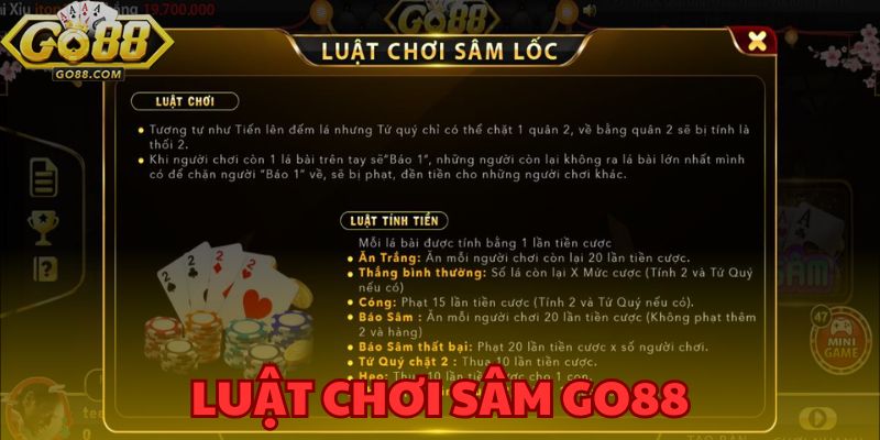 Luật chơi Sâm GO88 - Hướng dẫn chi tiết từ A đến Z