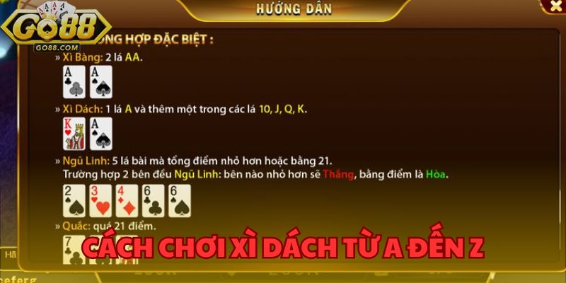 Cách chơi xì dách từ A đến Z