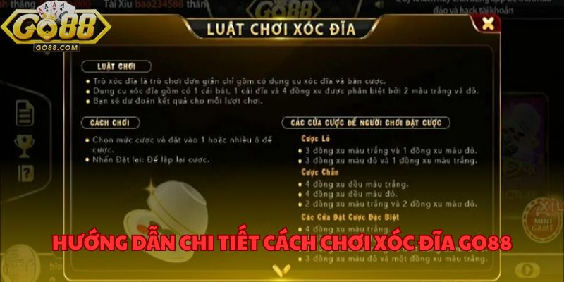 Hướng dẫn chi tiết cách chơi xóc đĩa GO88 dành cho người mới