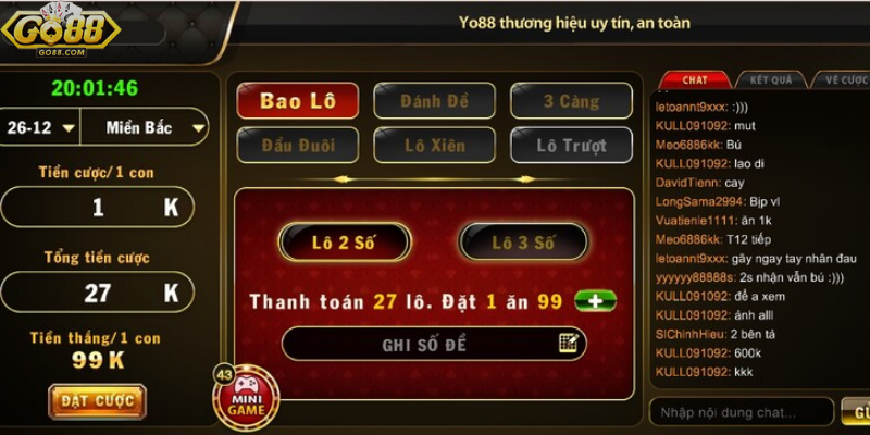 Thủ thuật đánh song thủ lô bất bại